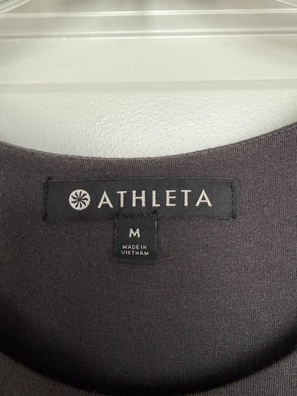 Athleta Santorini Dress Black Olive Sleeveless Fit & Flare Boatneck Size Medium - Picture 4 of 10